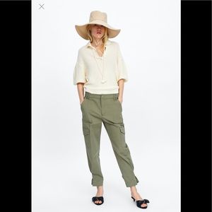 Zara cropped cargo pants
